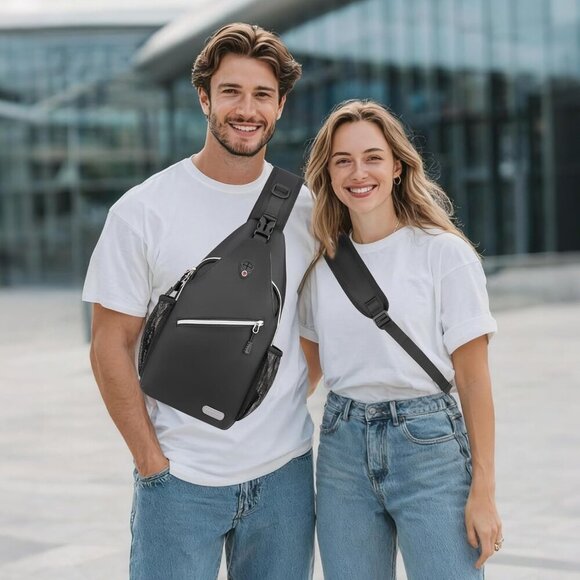 Elegant Water-Resistant Sling Backpack – Perfect for Travel & Outdoor Activities - Picture 7 of 9